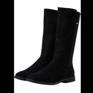 REACTION Kenneth Cole suede boots with gold zipper size 5 (NEW) fits 5.5